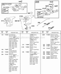 Controls Diagram and Parts List for  Briggs and Stratton Engine